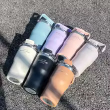 stainless steel double-walled thermal mug sports water bottle, suitable for hot and cold drinks