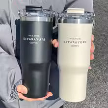 stainless steel double-walled thermal mug sports water bottle, suitable for hot and cold drinks